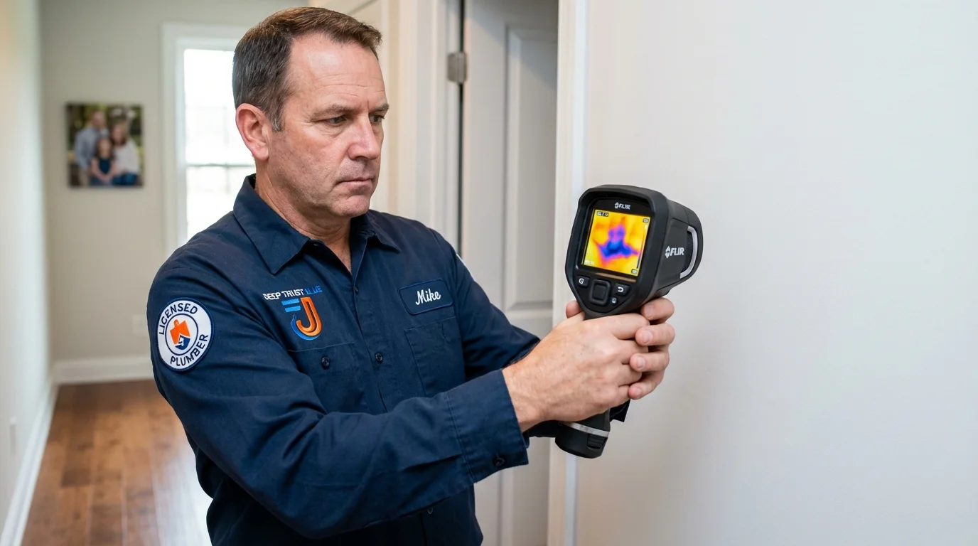 Thermal imaging leak detection by Johns Plumbing LLC in Elkhorn